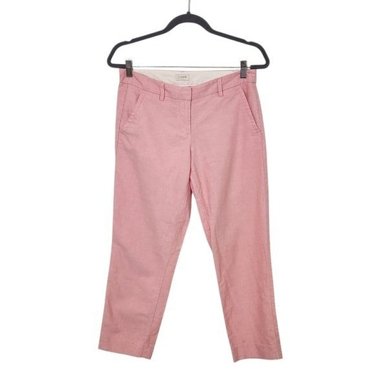 J. Crew Light Pink Capri Pants Size 2 Preppy Pastel Pink Pants