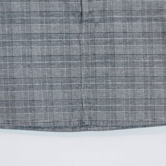 American Eagle Black and White Plaid Mini Skirt Size 14 Preppy Plaid Skirt