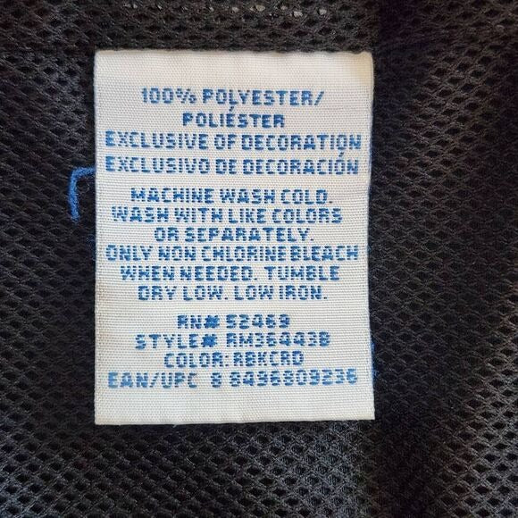 Starter Black Red Zip-Up Jacket Size 2XL Red Black Starter Windbreaker with Hood