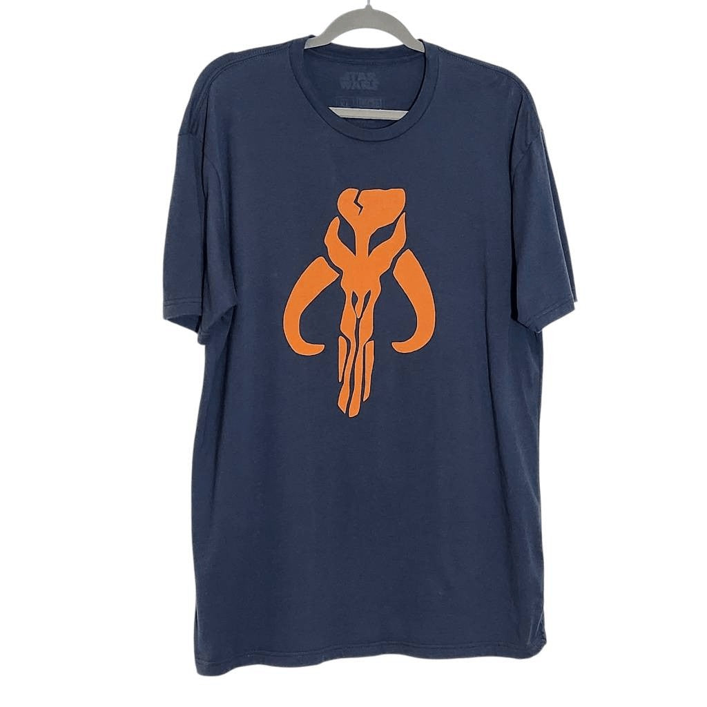 Star Wars Navy The Mandalorian Tee Size XL Men's Mandalorian T-Shirt