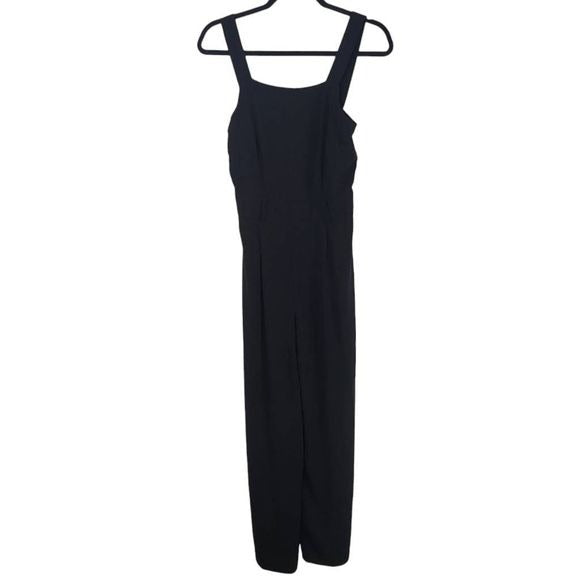 Miss Selfridge Black Sleeveless Jumpsuit Size 4