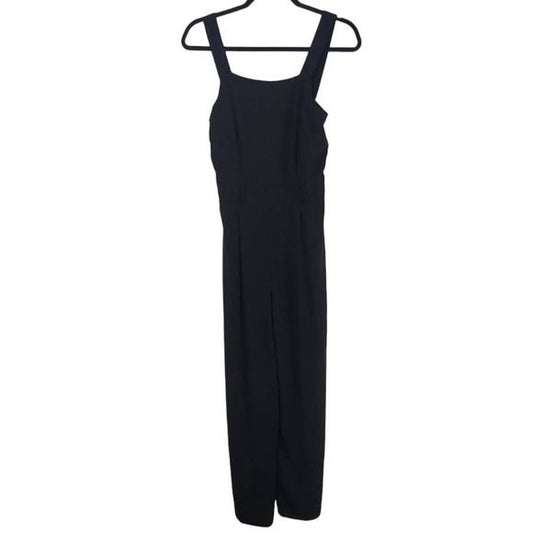 Miss Selfridge Black Sleeveless Jumpsuit Size 4