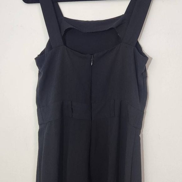 Miss Selfridge Black Sleeveless Jumpsuit Size 4