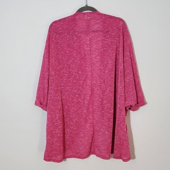 Livi Active Pink Open Front Cardigan NWT Size 26/28 Pink Draped Cardigan