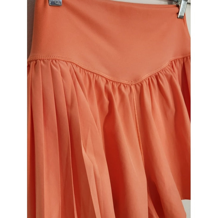 Aerie OFFLINE Real Me Coral Pleated Flowy Shorts Size Medium NWT