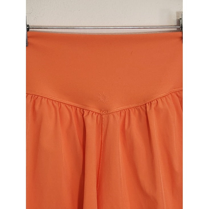 Aerie OFFLINE Real Me Coral Pleated Flowy Shorts Size Medium NWT