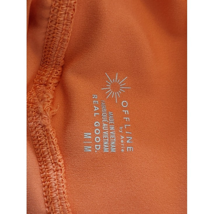 Aerie OFFLINE Real Me Coral Pleated Flowy Shorts Size Medium NWT