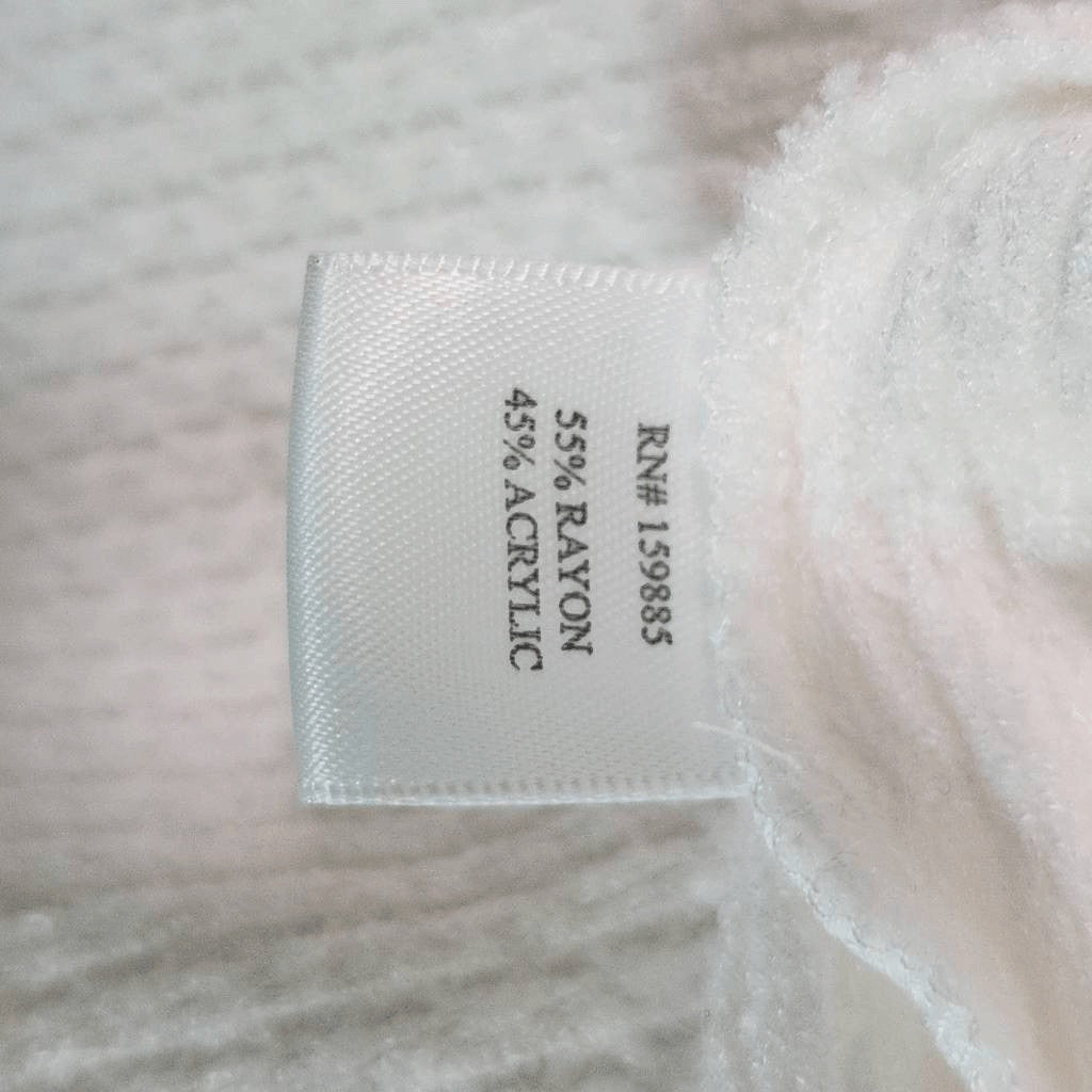 Bobi White Cowl Neck Waffle Knit Top NWT Medium Revolve Thermal Knit Comfy Top