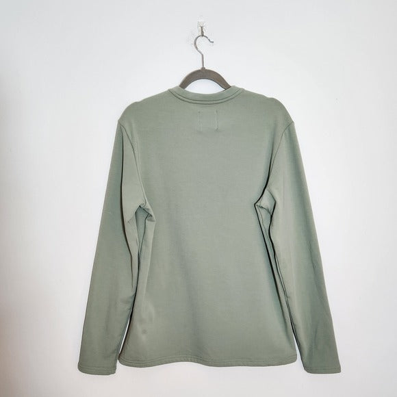 01.Algo Mens Light Green Sweatshirt Size Medium NWT
