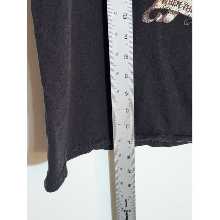 Altar'd State Black Neon Moon Graphic Tee Size Medium