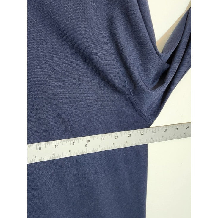 Eleven Straight Byron Nelson Navy Mock Neck Performance T-Shirt Size Large