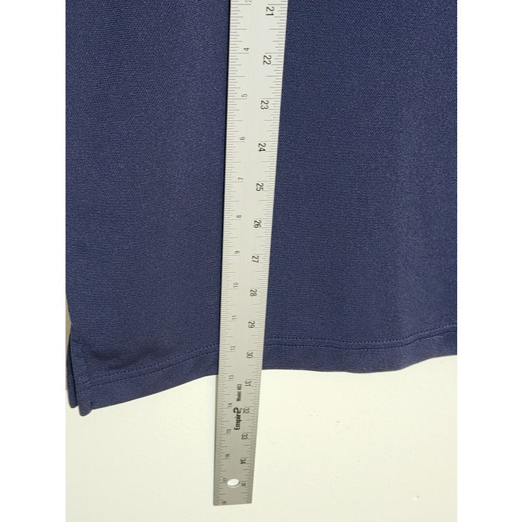 Eleven Straight Byron Nelson Navy Mock Neck Performance T-Shirt Size Large