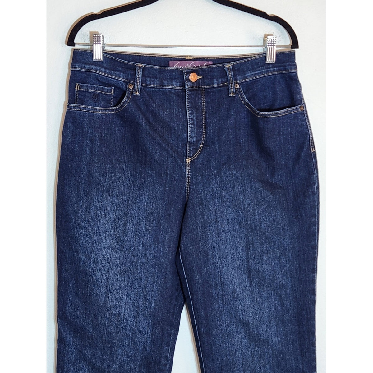Gloria Vanderbilt Dark Wash Straight Leg Jeans Size 12 Short