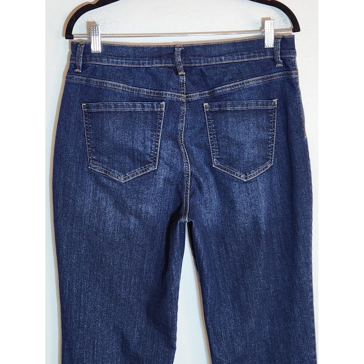 Gloria Vanderbilt Dark Wash Straight Leg Jeans Size 12 Short