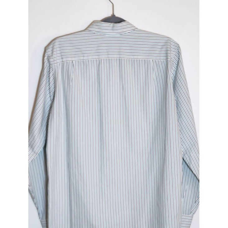 J. Crew Washed Casual Blue and Black Stripe Button Up Shirt Size Small