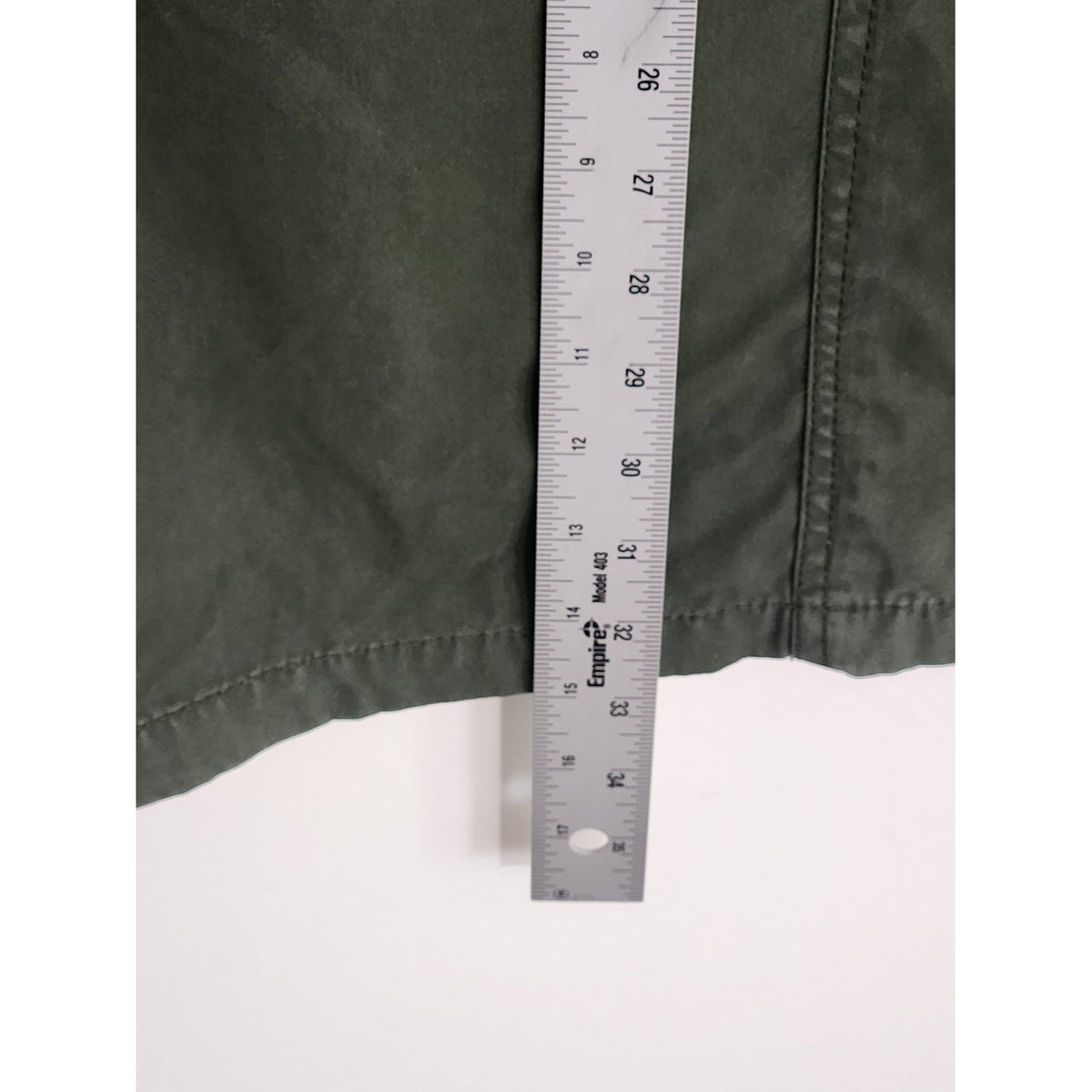 White Stag Green Cotton Cargo Utility Midi Skirt Size 12