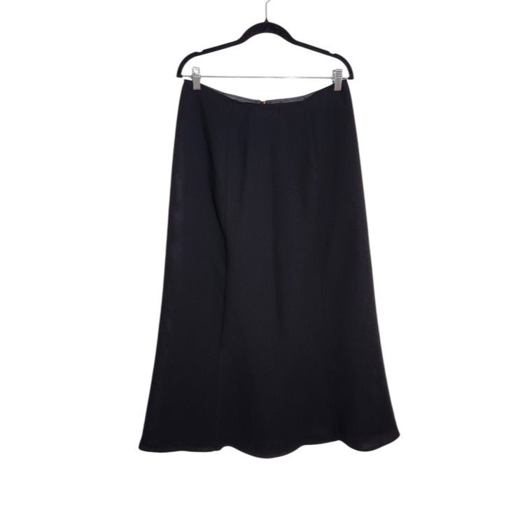 Michele Vintage Black Maxi Skirt Size 12