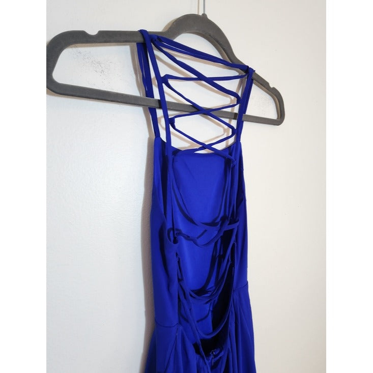 Lulus Blue Mini Cocktail Dress with Strappy Back NWT Size XS Wedding Guest Dress