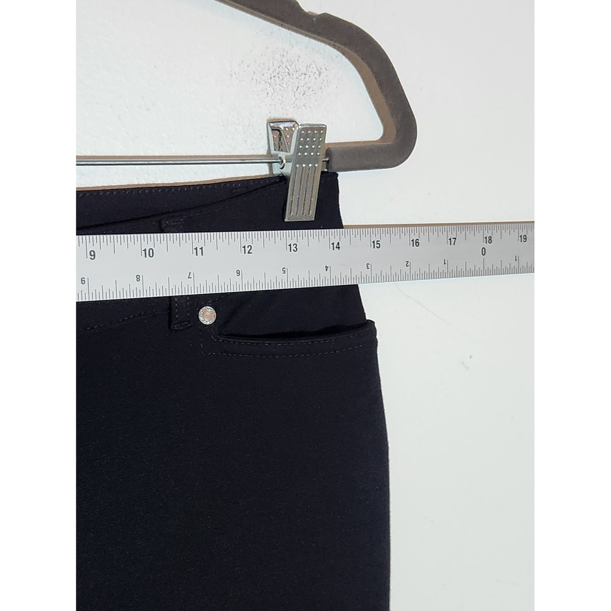 Talbots Black Ponte Knit Straight Leg Pants Size 2 Petite