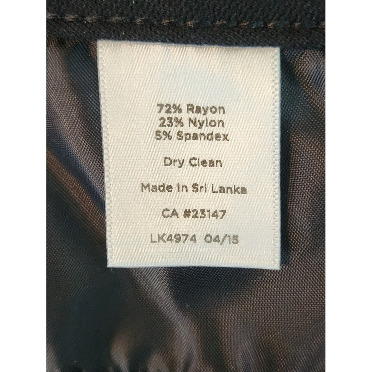 Talbots Black Ponte Knit Straight Leg Pants Size 2 Petite