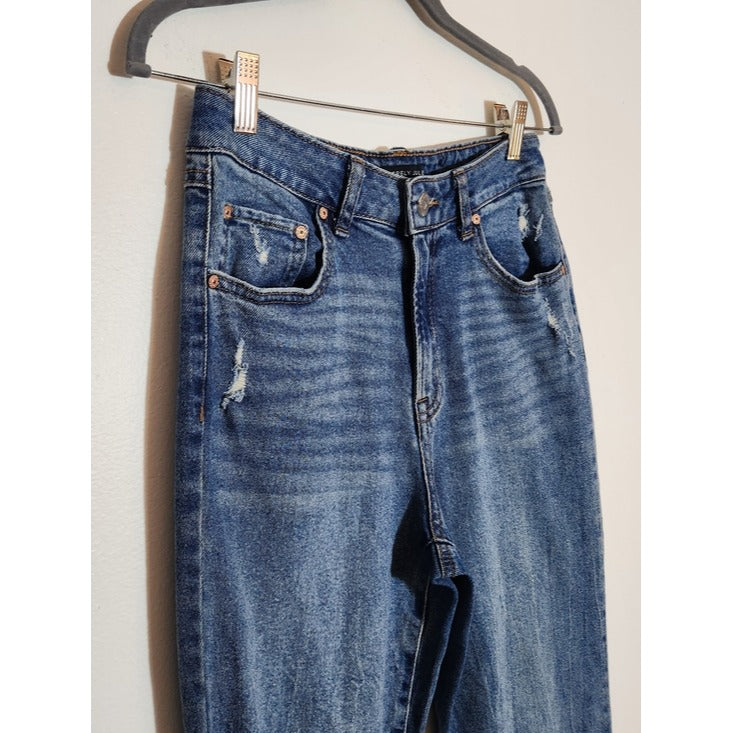 Sincerely Jules Straight Leg Distressed Jeans Size 27