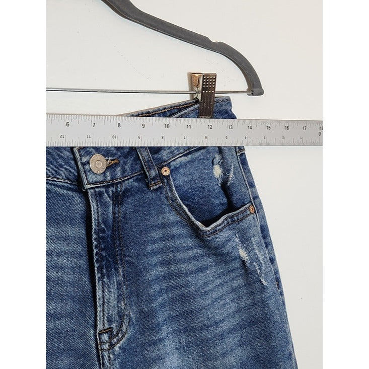 Sincerely Jules Straight Leg Distressed Jeans Size 27