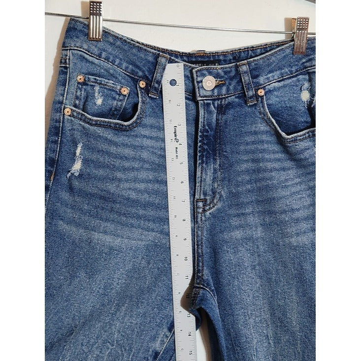 Sincerely Jules Straight Leg Distressed Jeans Size 27
