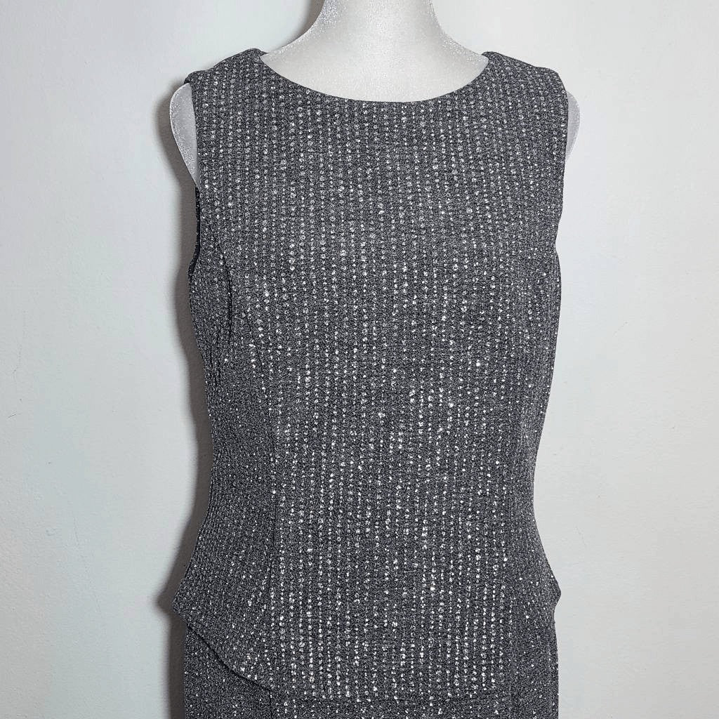 Scott McClintock Gray and Silver Formal Dress Size 10 Wedding Guest Dress