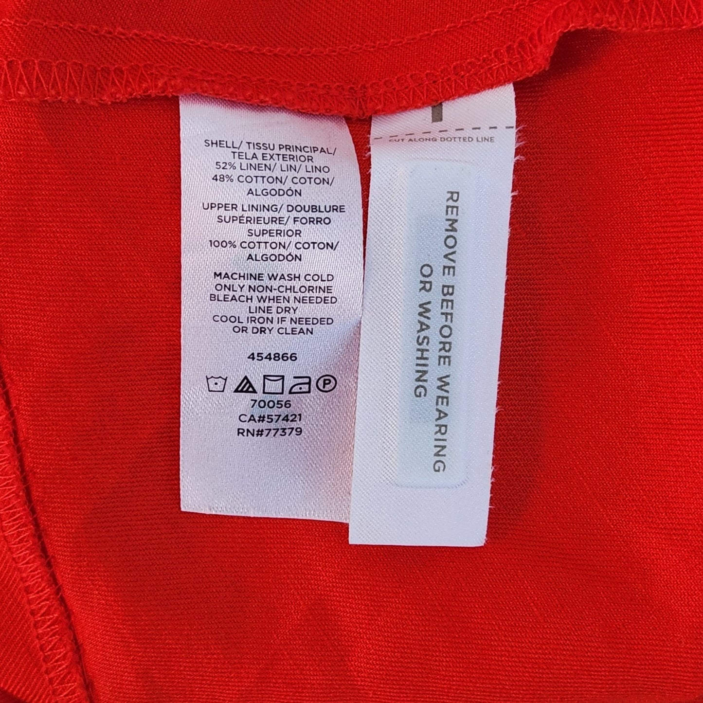Ann Taylor Red Halter Midi Dress Size 10 NWT Flaw