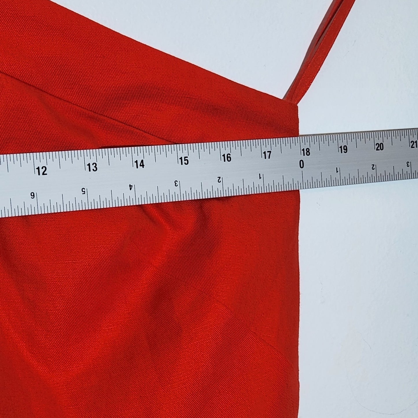 Ann Taylor Red Halter Midi Dress Size 10 NWT Flaw