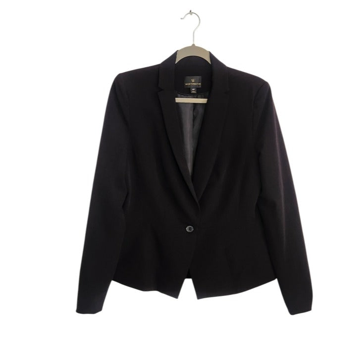Worthington Black Single Button Blazer Size 12 Tall