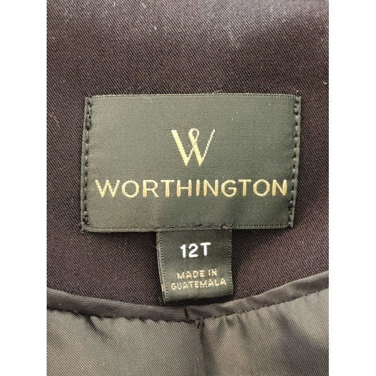 Worthington Black Single Button Blazer Size 12 Tall