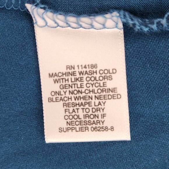 Liz Claiborne Blue Knit Top with Ruffle Sleeves Size Small, New