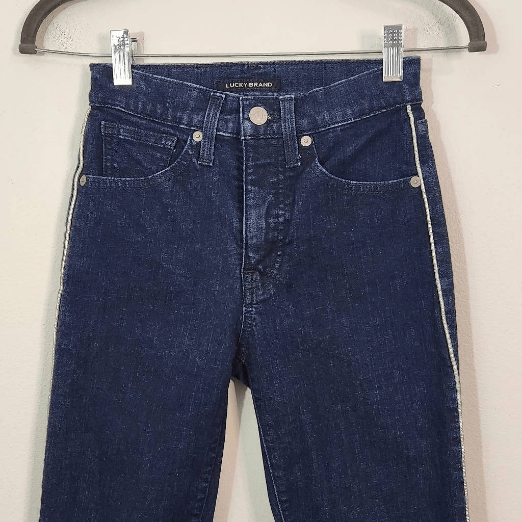 Lucky Brand Skinny Jeans Size 0 Lucky Brand Bridgette Jeans with Silver Detail