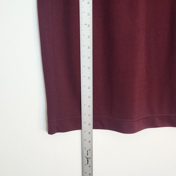 Cutter & Buck Short Sleeve Burgundy Mississippi State Polo Size Small