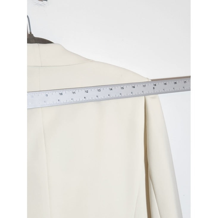 Le Suit Cream Dressy Blazer Size 16 NWT