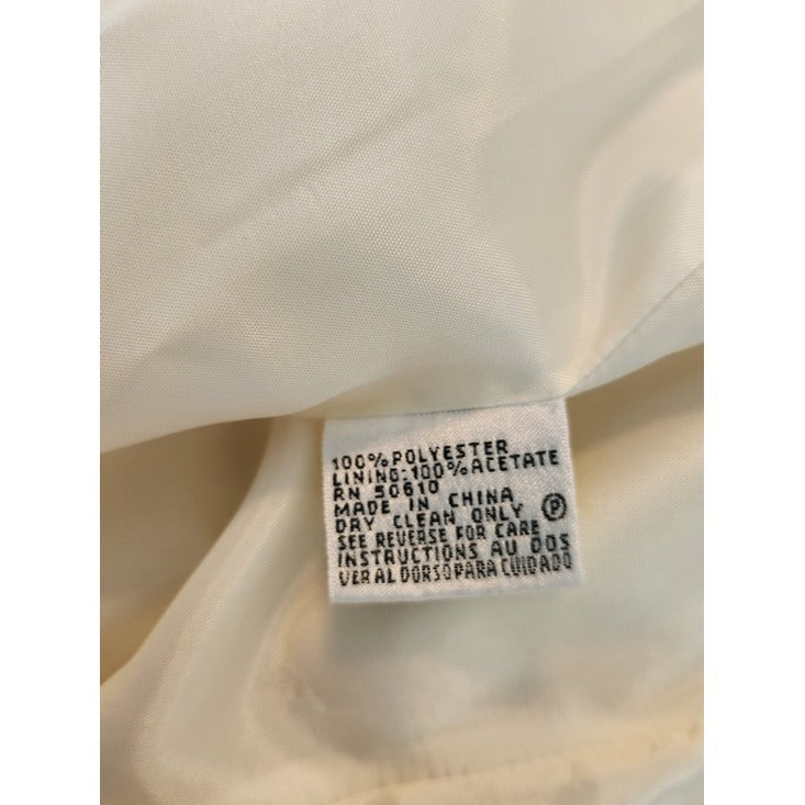 Le Suit Cream Dressy Blazer Size 16 NWT