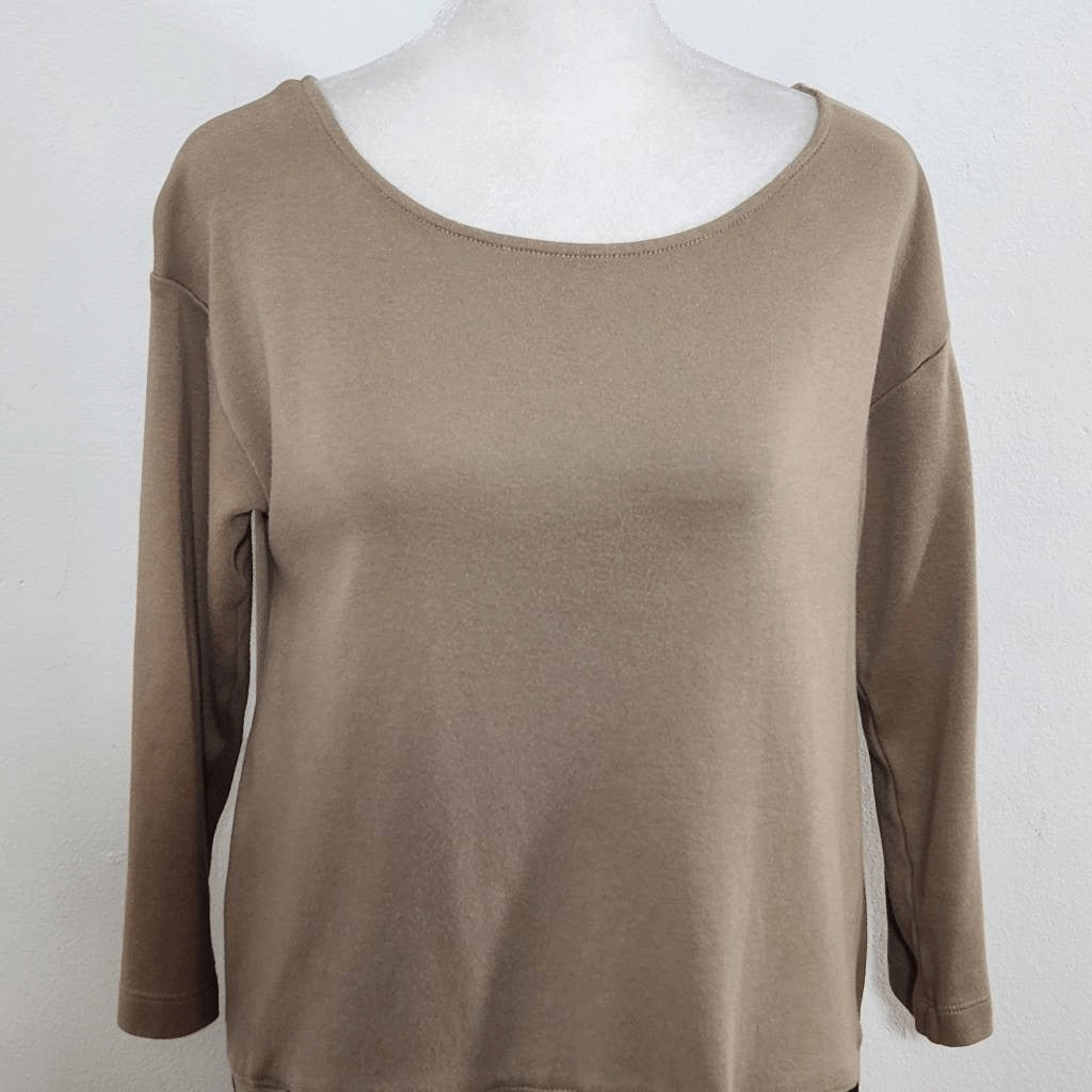 Soft Surroundings Light Brown Knit Tunic Size XS Light Brown Tunic