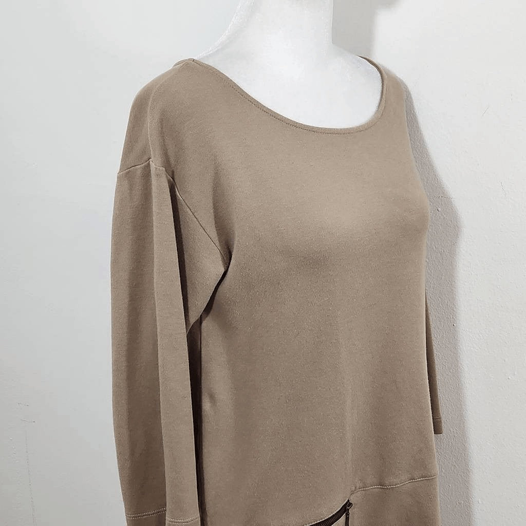 Soft Surroundings Light Brown Knit Tunic Size XS Light Brown Tunic
