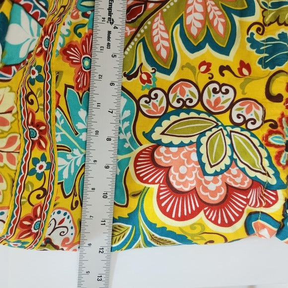 Vera Bradley Yellow Provencal Floral Drawstring Ditty Bag