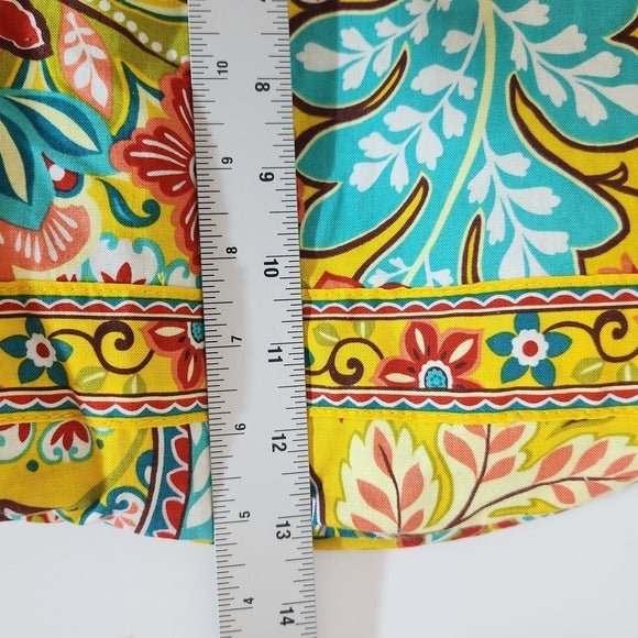 Vera Bradley Yellow Provencal Floral Drawstring Ditty Bag