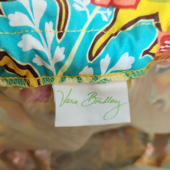 Vera Bradley Yellow Provencal Floral Drawstring Ditty Bag