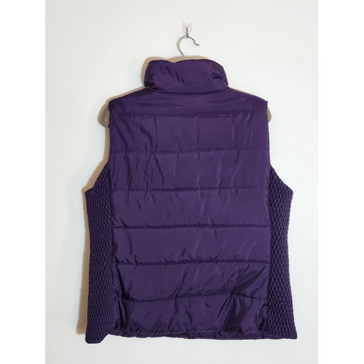 Liz Claiborne Purple Quilted Vest Size XL