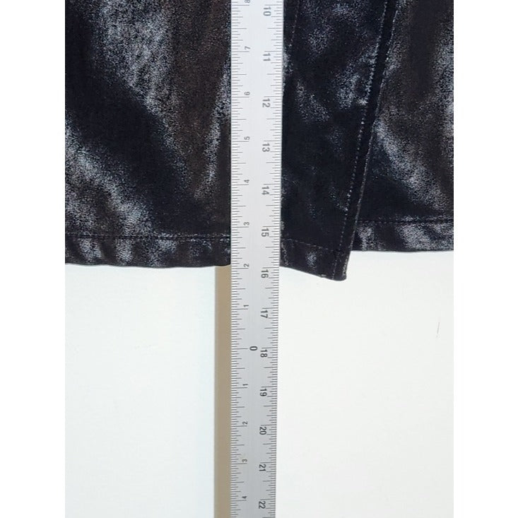 Chelsea & Violet Faux Leather Black Mini Skirt Size Small
