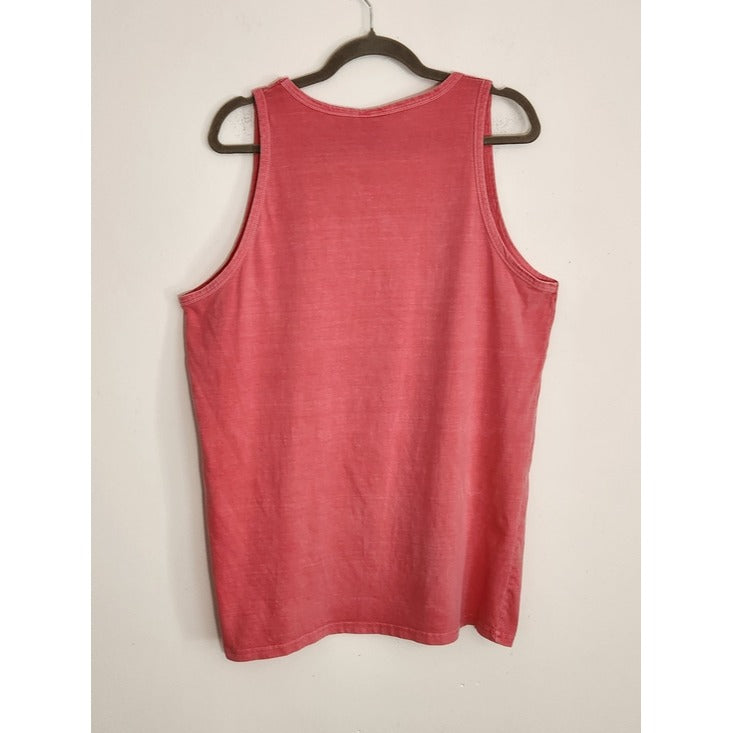 Trading Co. Beach Outfitters Pink Orange Beach Tank Top Size Medium