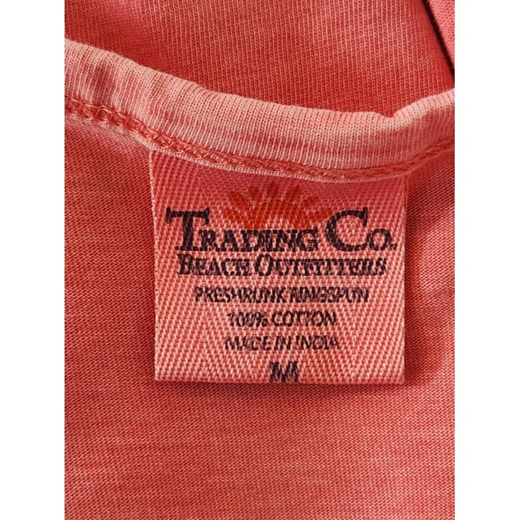 Trading Co. Beach Outfitters Pink Orange Beach Tank Top Size Medium