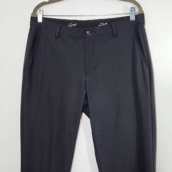 Greg Norman Black Golf Pants Size 34 X 34 Straight Leg Golf Pants
