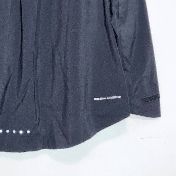 Nike Women Black Windbreaker Pullover Sz Small Nike Zonal AeroShield Jacket New