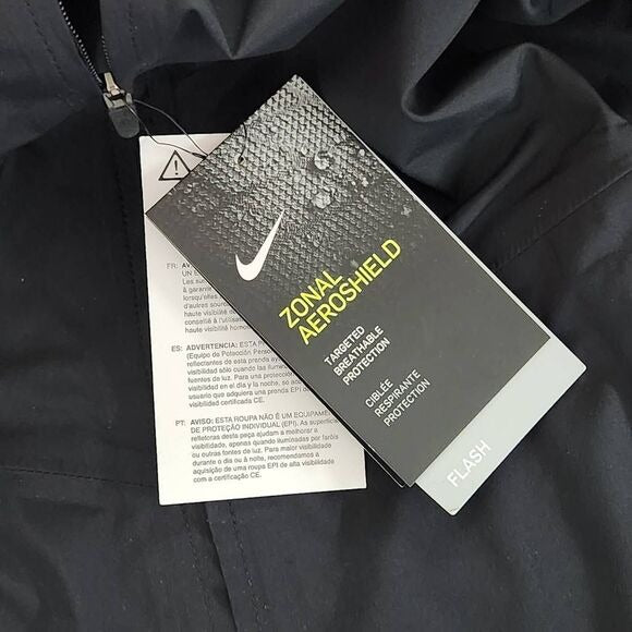 Nike Women Black Windbreaker Pullover Sz Small Nike Zonal AeroShield Jacket New