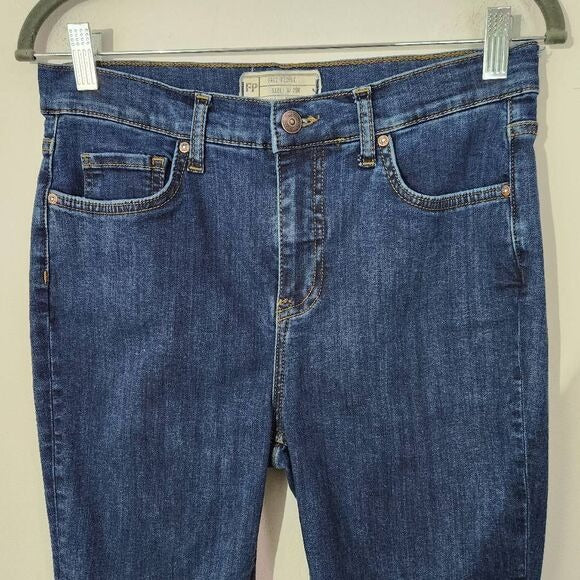 Free People High-Rise Distressed Skinny Jeans Size 29